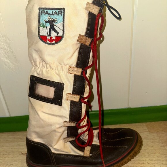 Pajar Boots US 7-7.5 Lace Up Sherpa Lined Tall Winter Snow EUR 38 - Picture 2 of 7
